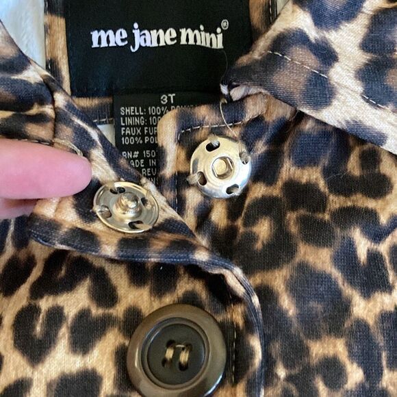 Toddler Leopard Coat Jacket size 3T - Picture 3 of 6